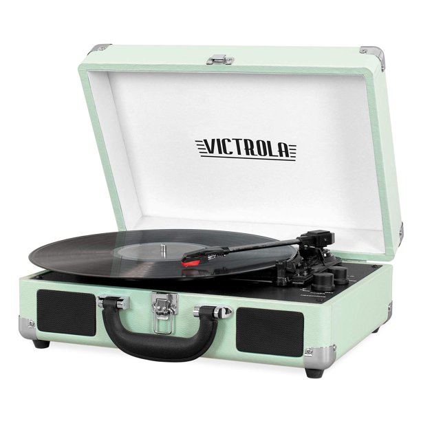 Victrola Vintage 3-Speed Bluetooth Suitcase Turntable with Speakers