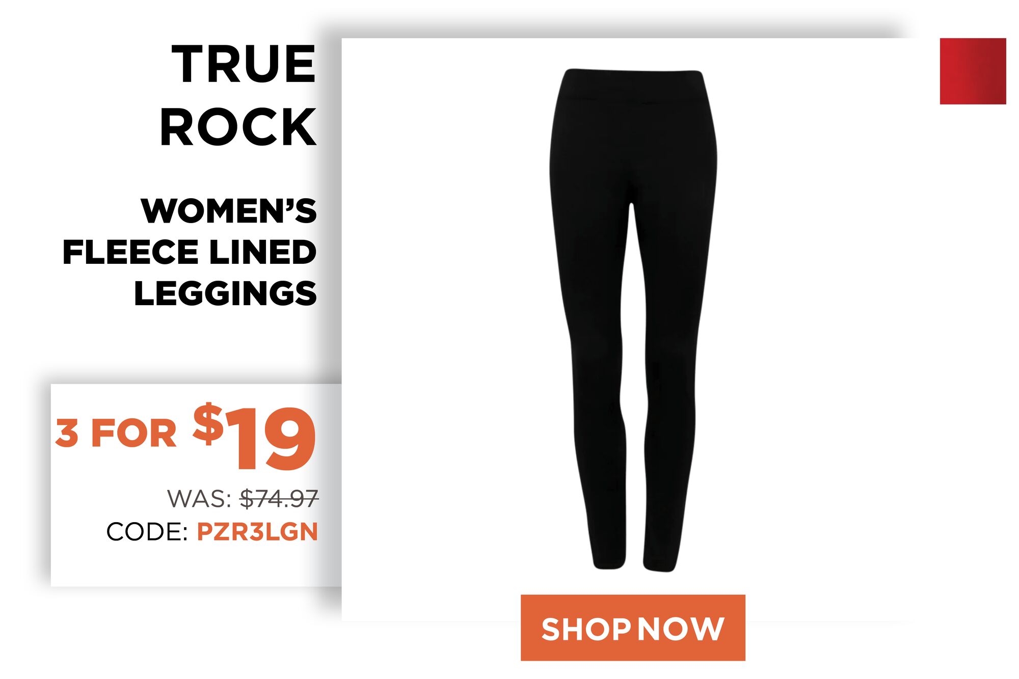 True Rock Women's Fleece Lined Leggings